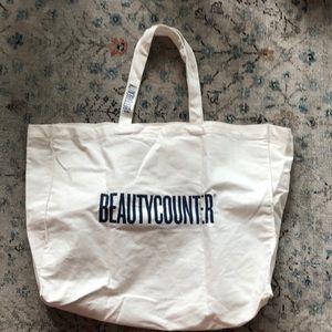 Beautycounter White Tote Bag